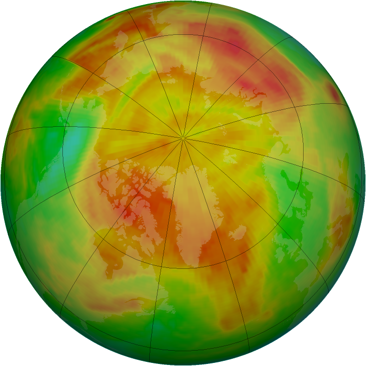 Arctic ozone map for 03 May 1989
